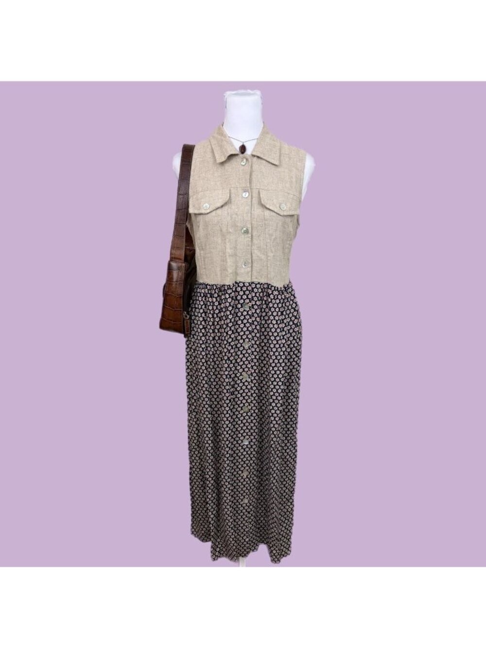 90s ditsy floral cottagecore dress